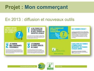 Projet : Mon commerçant
En 2013 : diffusion et nouveaux outils

cniid.org

 