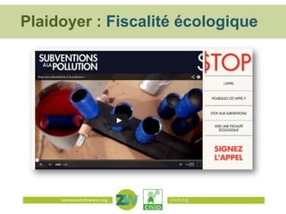 Plaidoyer : Fiscalité écologique

cniid.org

 