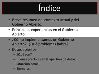 Presentación sobre Gobierno Abierto (#oGov) para la Escuela de Liderazgo de CPAUM, Murcia, 07/03/2014