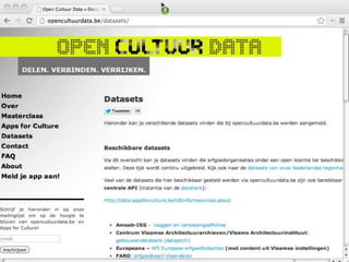 OPEN CULTUUR DATA
 