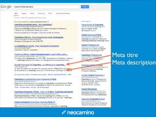 Meta titre	

Meta description
 