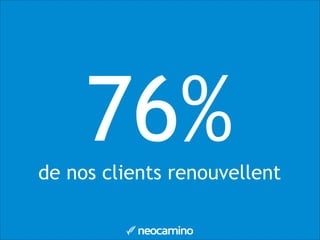 76%de nos clients renouvellent
 
