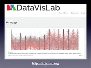 http://datavislab.org
4
 