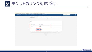 チケットのリンク対応づけ
19
 
