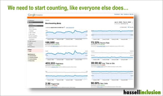 We need to start counting, like everyone else does…
 