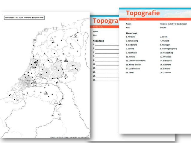 Topografie in de Klas - Vakdidactiek aardrijkskunde - Educatieve Minor