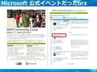 [11]
Microsoft 公式イベントだったorz
 