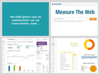 Het blijft gissen naar de
zoekwoorden van uw
concurrenten, maar…
 
