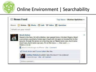 Online Environment | Searchability
 