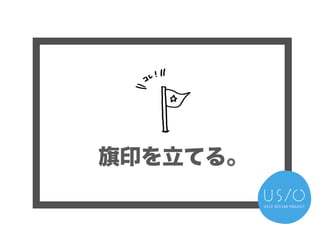 旗印を立てる。
 