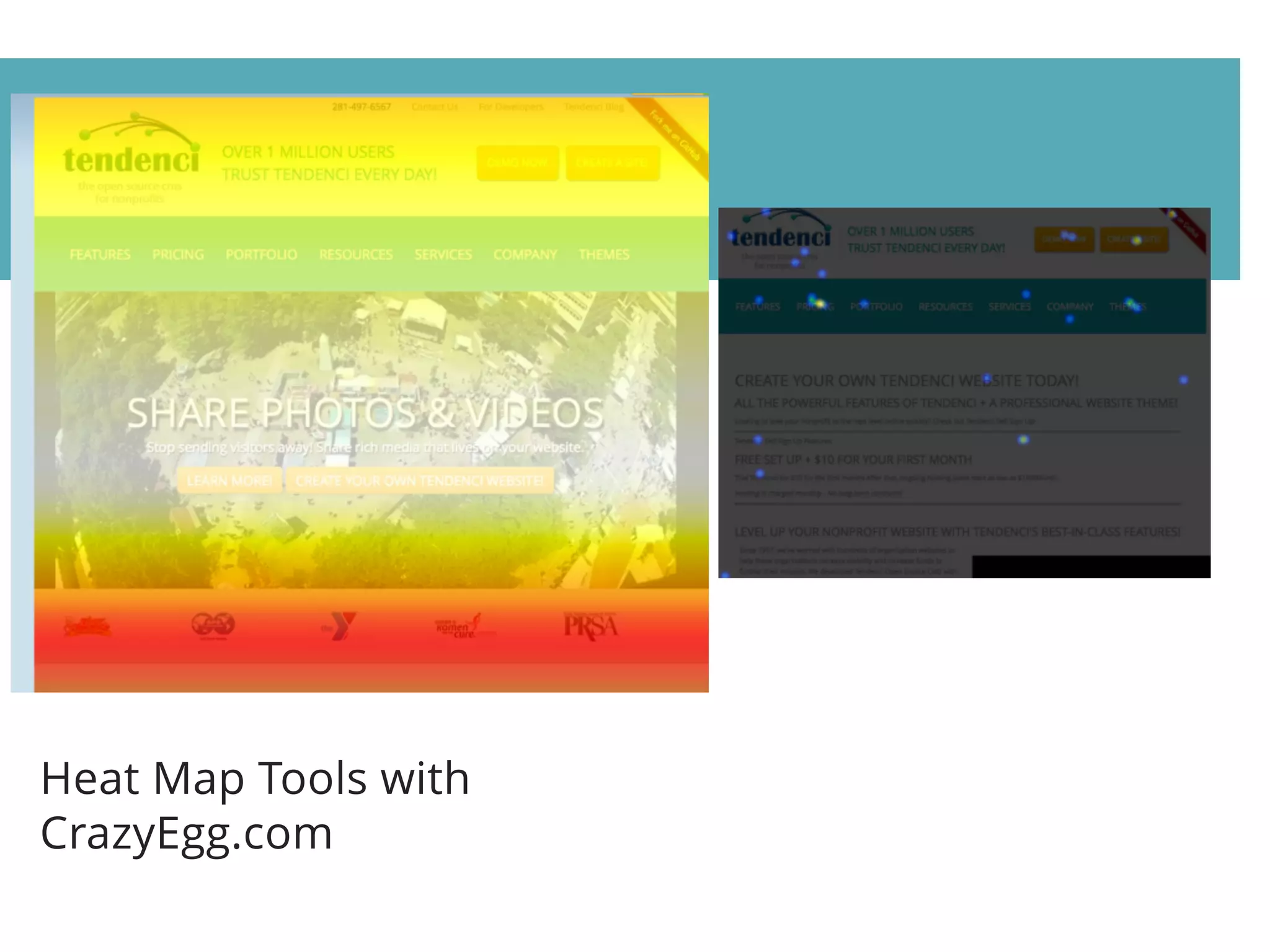 Heat Map Tools with
CrazyEgg.com