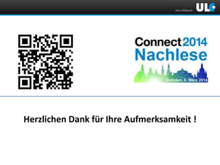 Jens Ribbeck

Herzlichen Dank für Ihre Aufmerksamkeit !

 