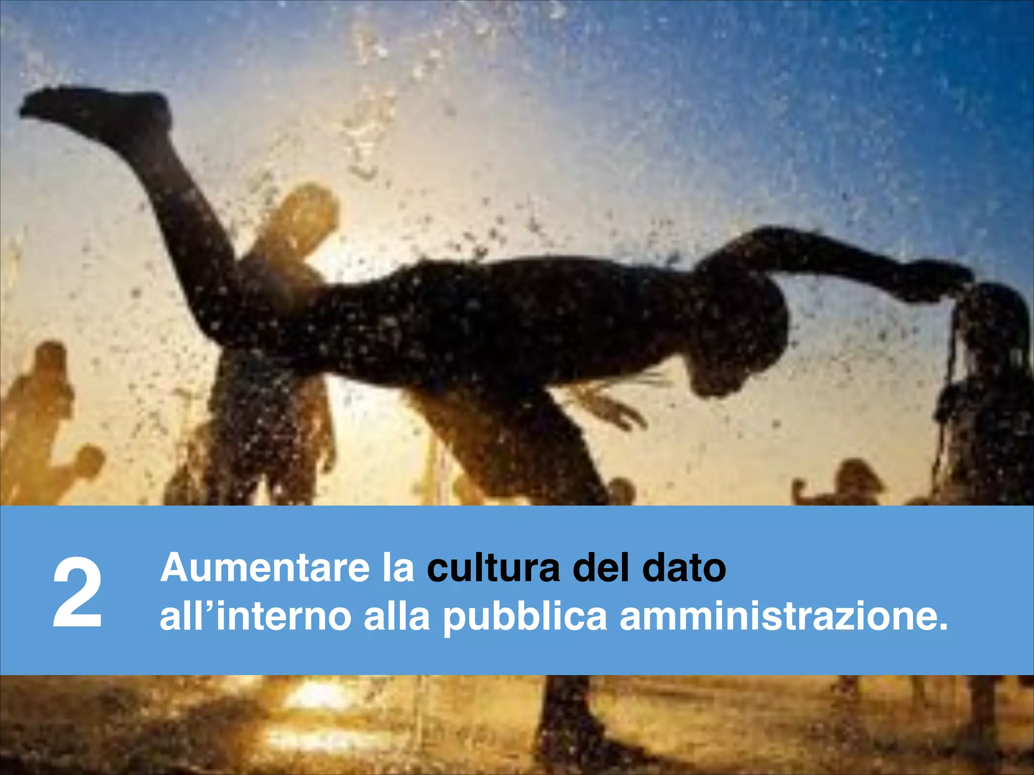 Aumentare la cultura del dato !
all’interno alla pubblica amministrazione.2
 