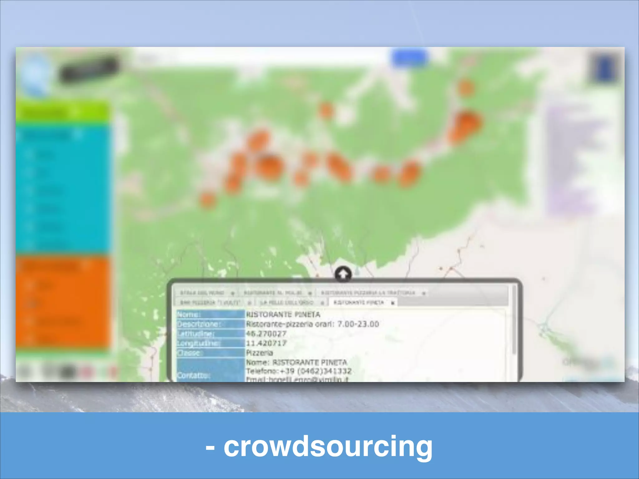 - crowdsourcing
 