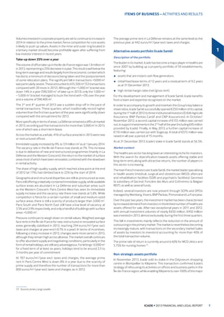 ICADE • 2013 FINANCIAL AND LEGAL REPORT
1
,7(06 2)b%86,1(66 Ş ,120( 67$7(0(17 $6 $7 b'((0%(5 
 ,QFRPH VWDWHPHQW DV DW b'HFHPEHU 
LQbPLOOLRQV RI HXURV 