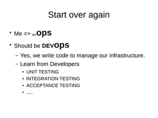 Puppet Camp Paris 2014: Test Driven Development | PDF