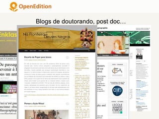 Blogs de doutorando, post doc…
 
