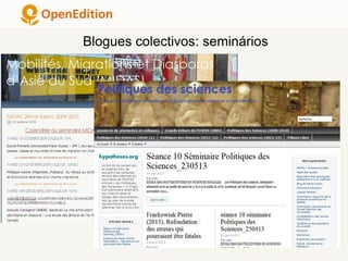 Blogues colectivos: seminários
 