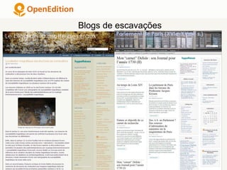 Blogs de escavações
 
