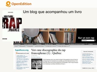 Um blog que acompanhou um livro
 