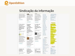 Sindicação da informação
 