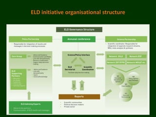 ELD initiative organisational structure
 