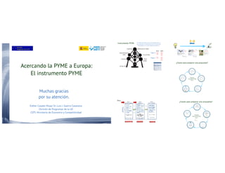 20140410 Taller de preparación de propuestas de Instrumento PYME de H2020 