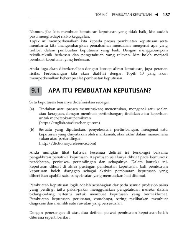 20140414111323 Topik 9 Pembuatan Keputusan