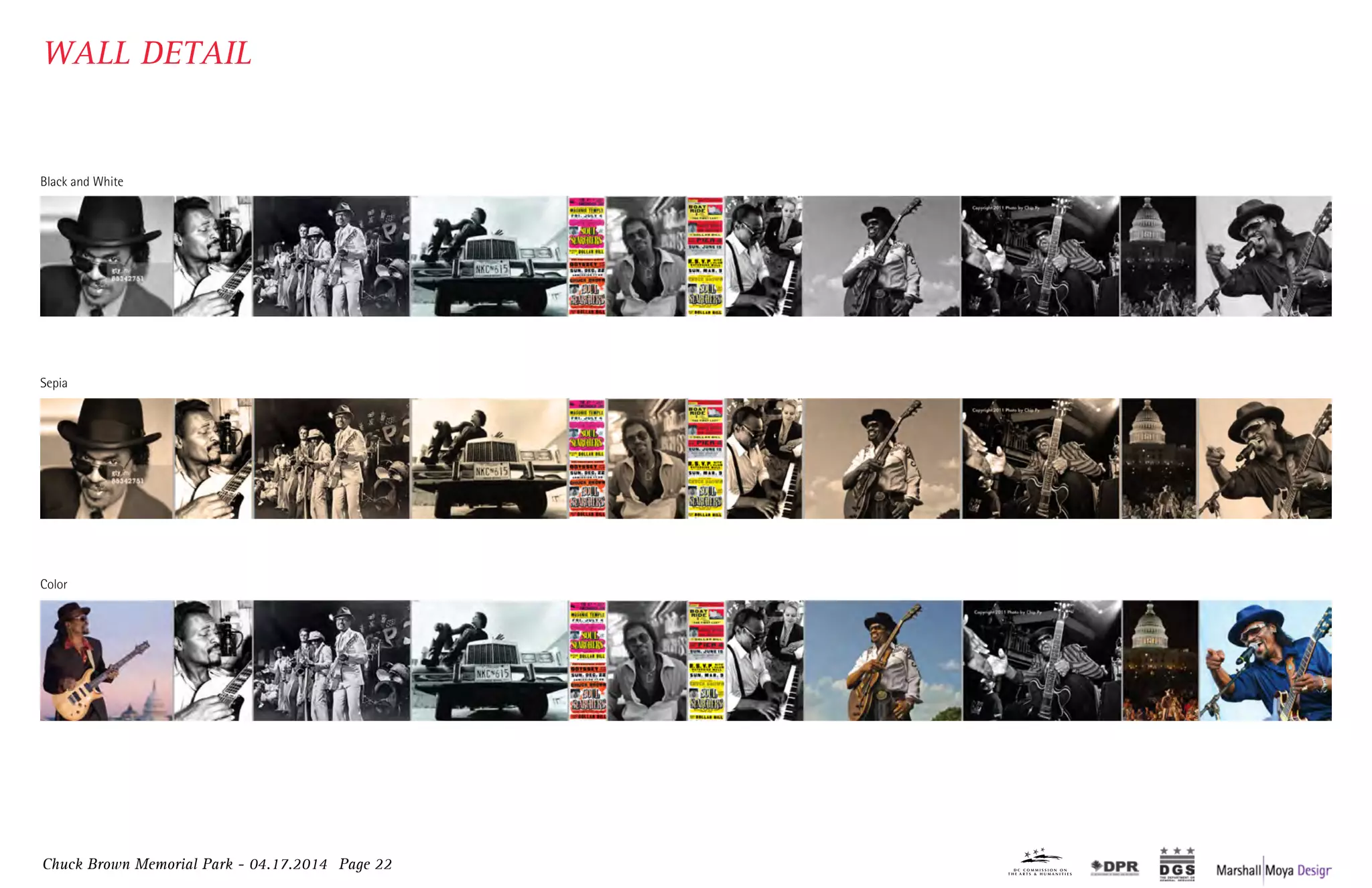 Chuck Brown Memorial Park - 04.17.2014 Page 22
WALL DETAIL
Black and White
Sepia
Color
 