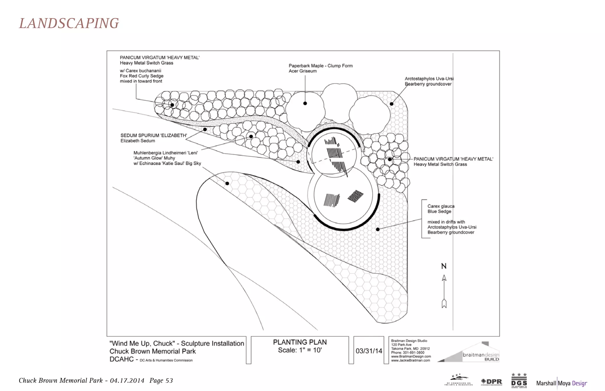 Chuck Brown Memorial Park - 04.17.2014 Page 53
Landscaping
 