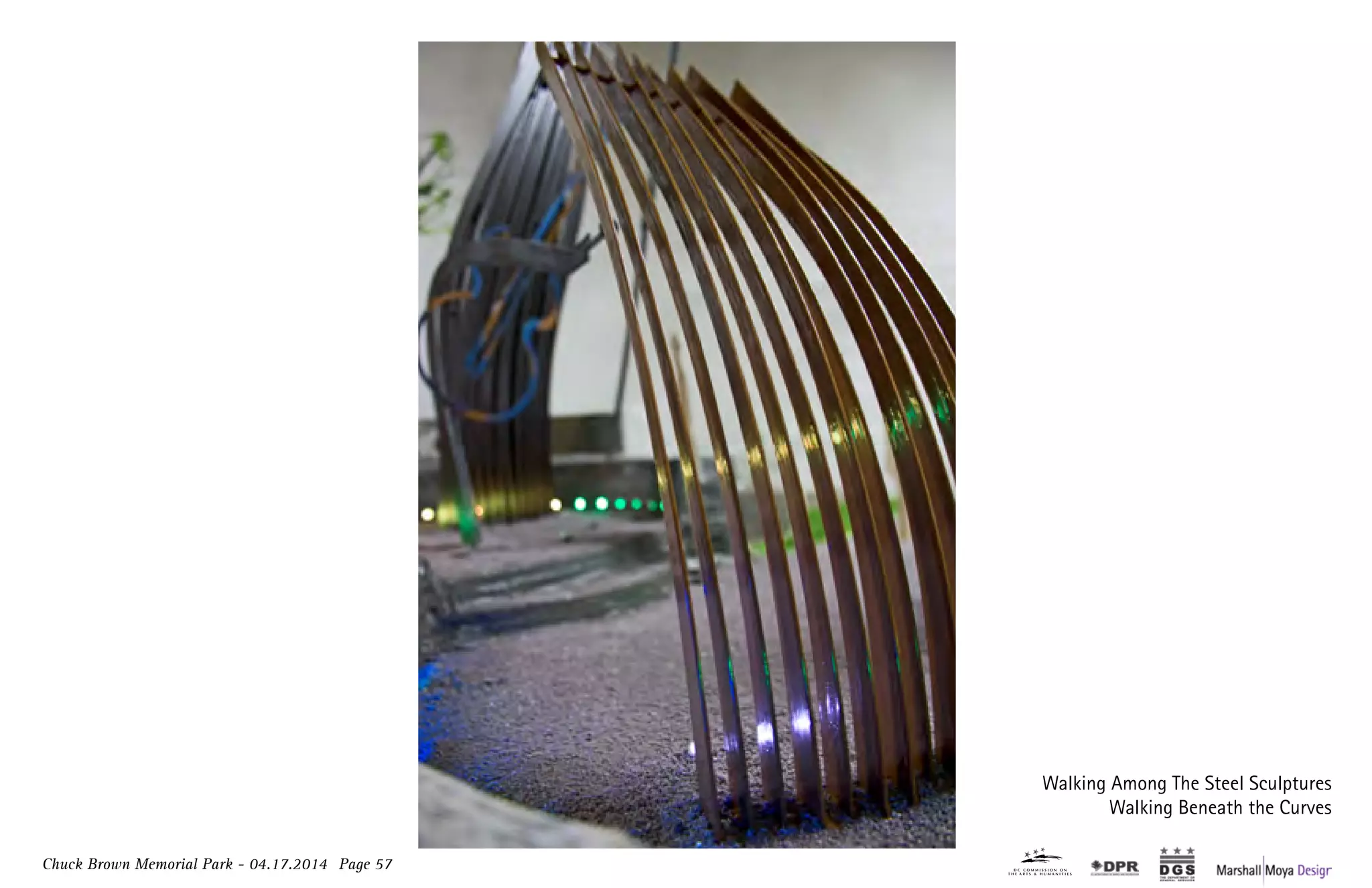 Chuck Brown Memorial Park - 04.17.2014 Page 57
Walking Among The Steel Sculptures
Walking Beneath the Curves
 