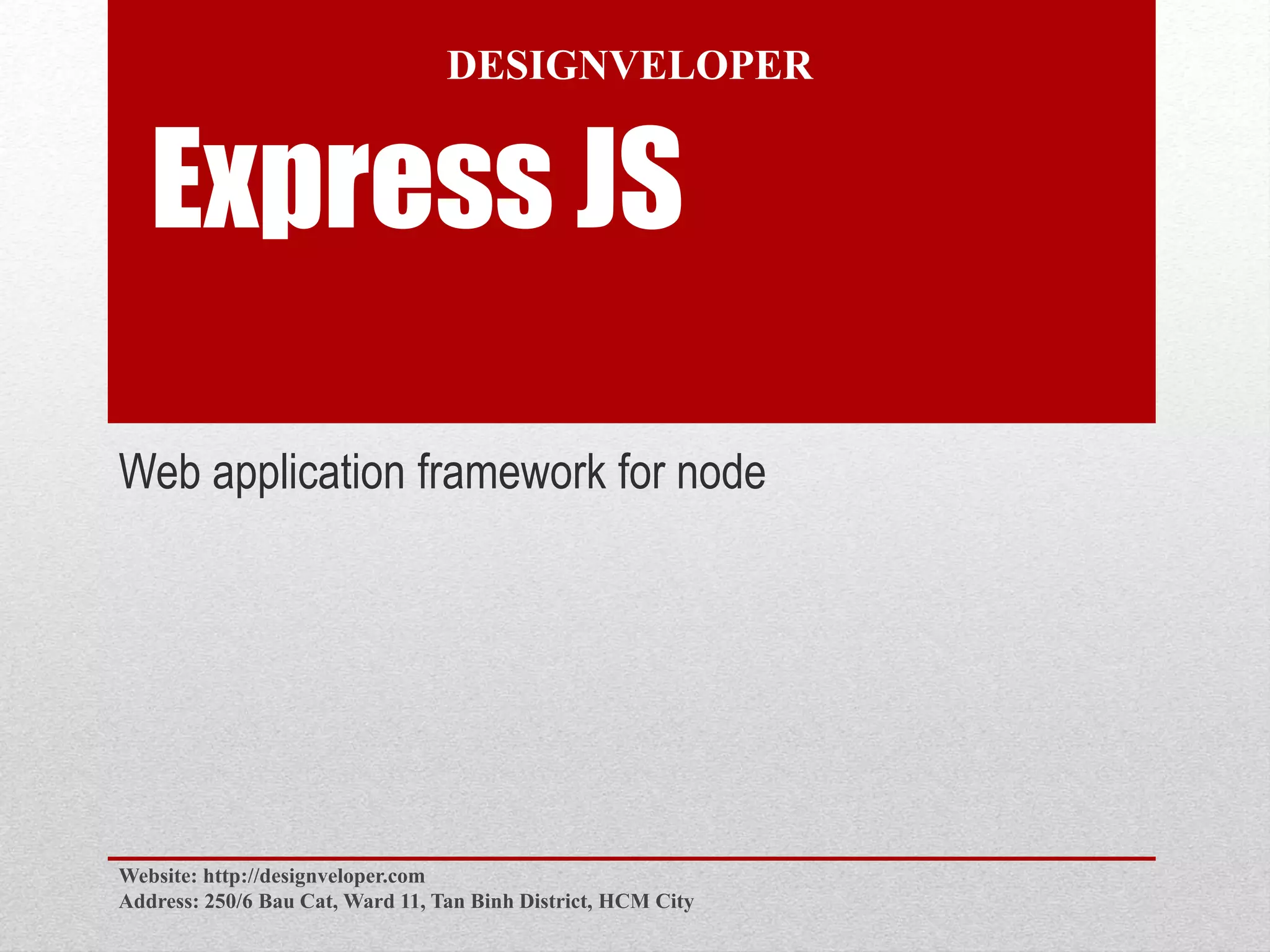 Express JS | PPT