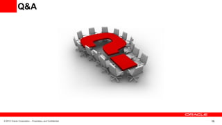 © 2012 Oracle Corporation – Proprietary and Confidential 16
Q&A
 
