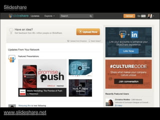 Slideshare
www.slideshare.net
 