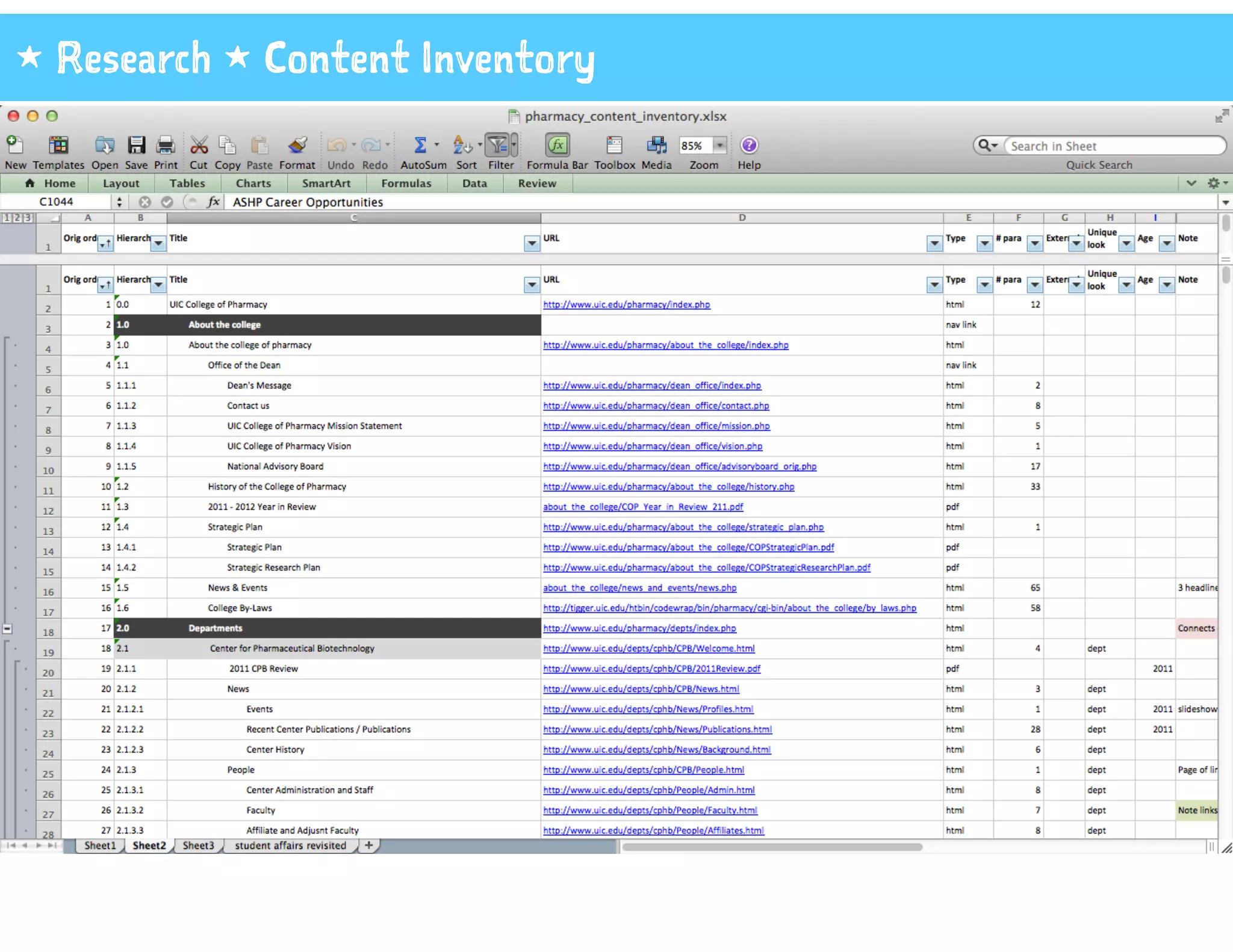 1 Research 1 Content Inventory
 