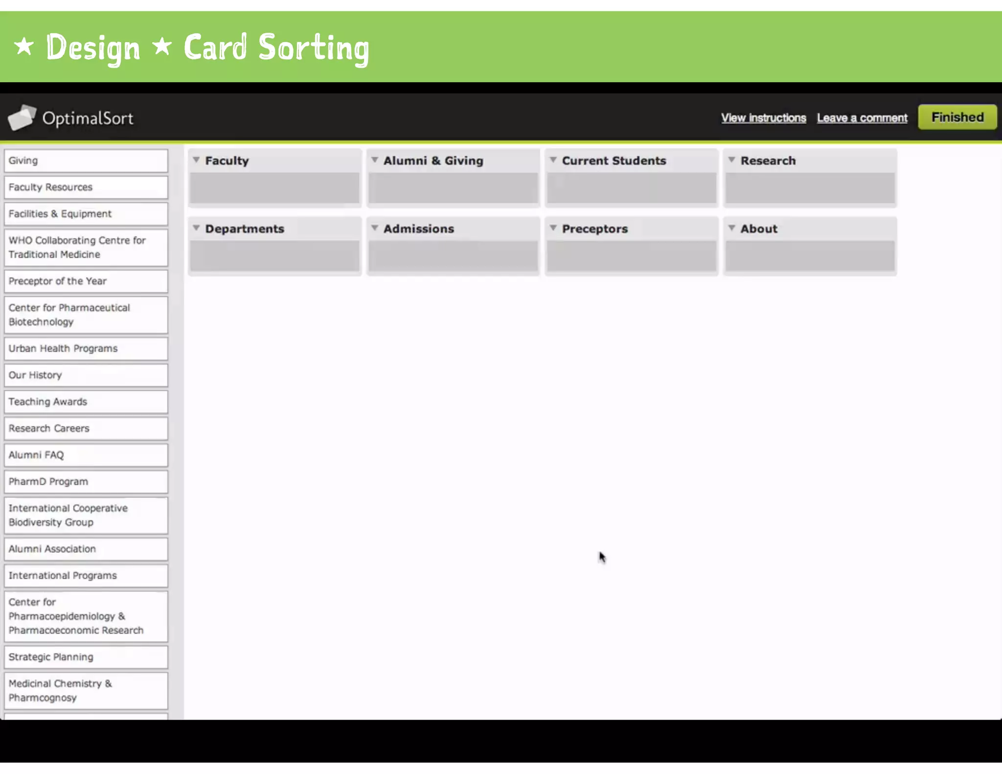 1 Design 1 Card Sorting
 