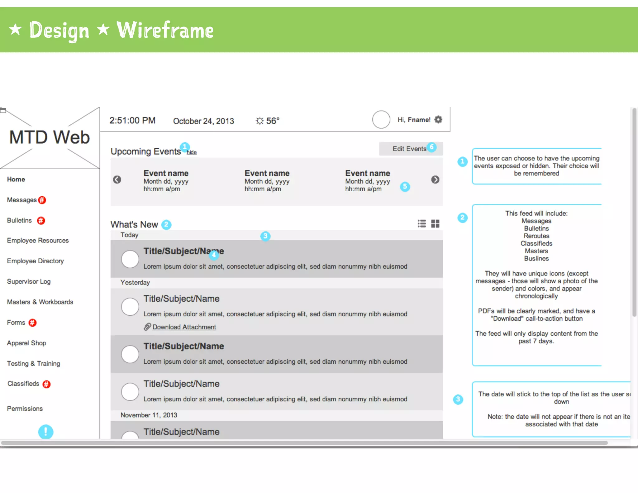1 Design 1 Wireframe
 
