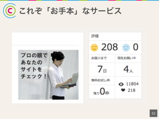 これぞ「お手本」なサービス
52
 