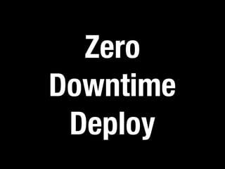 Zero 
Downtime 
Deploy 
 