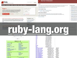 ruby-lang.org 
 