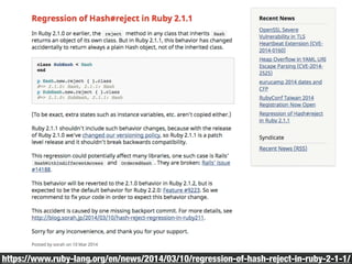 https://www.ruby-lang.org/en/news/2014/03/10/regression-of-hash-reject-in-ruby-2-1-1/ 
 