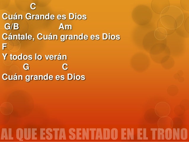 Cuan Grande Es Dios Acordes Piano
