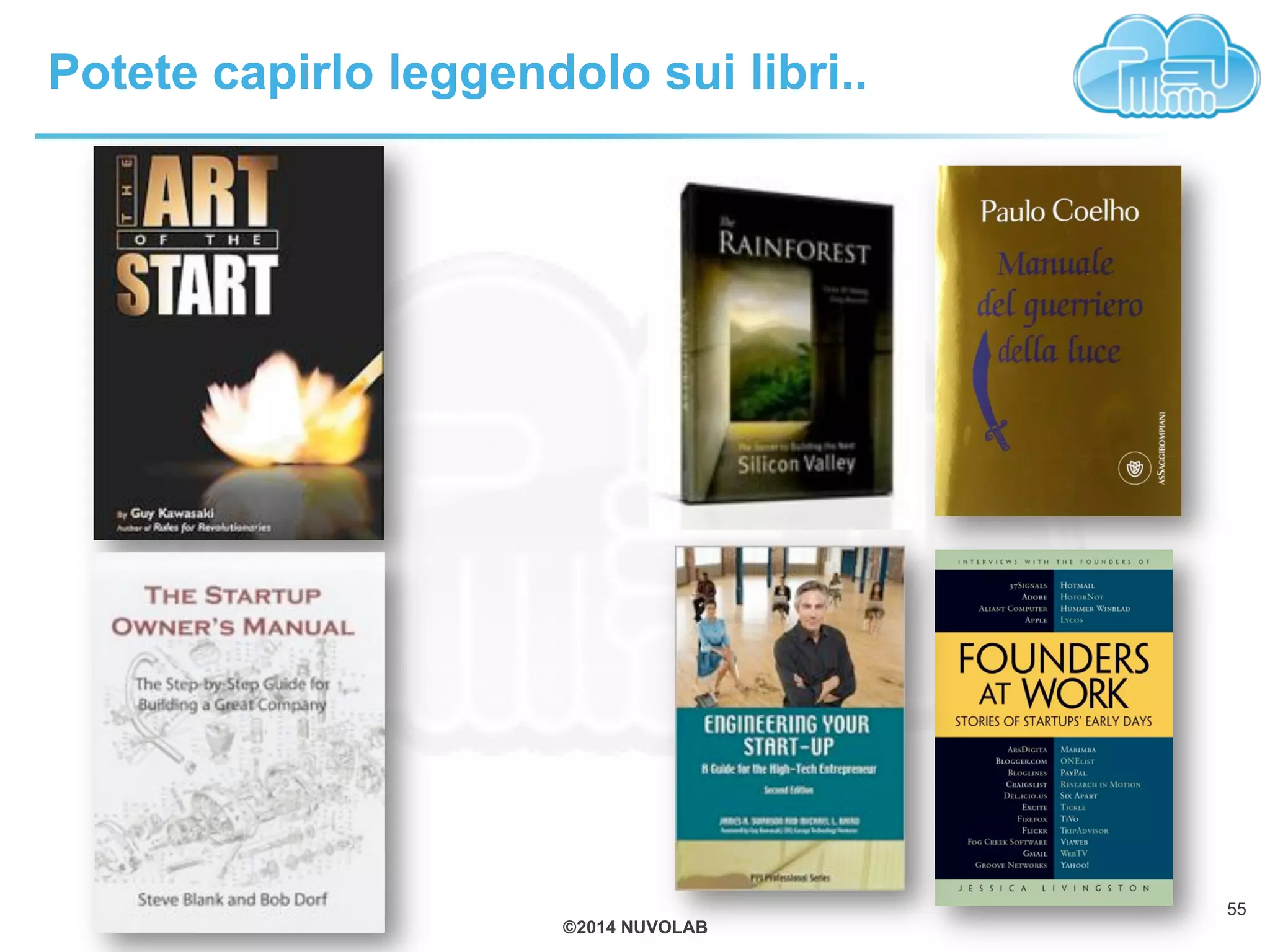 ©2014 NUVOLAB
Potete capirlo leggendolo sui libri..
55
 