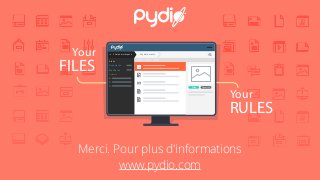 Your
FILES
Your
RULES
Shared workspace My documents
Alerts
Bookmarks
My Shares
Folders
DownloadShare
Merci. Pour plus d'in...
