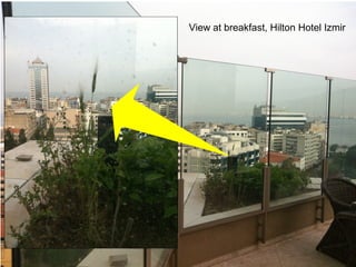 Monitoring -why? View at breakfast, Hilton Hotel Izmir
 