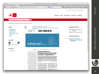 Steffen 
Hankiewicz, 
intranda 
GmbH 
26 
06.05.2014 
 