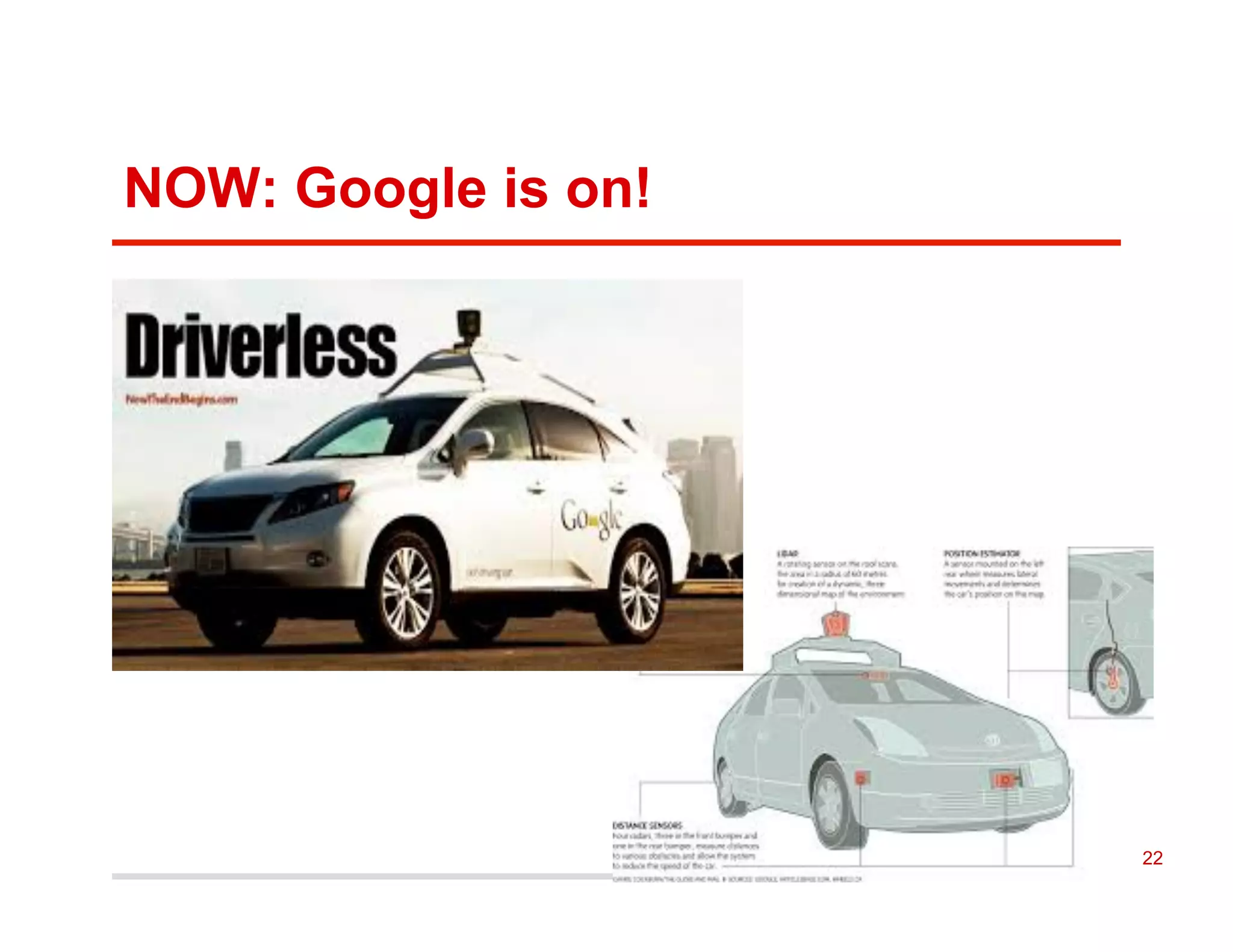 NOW: Google is on!
22
 