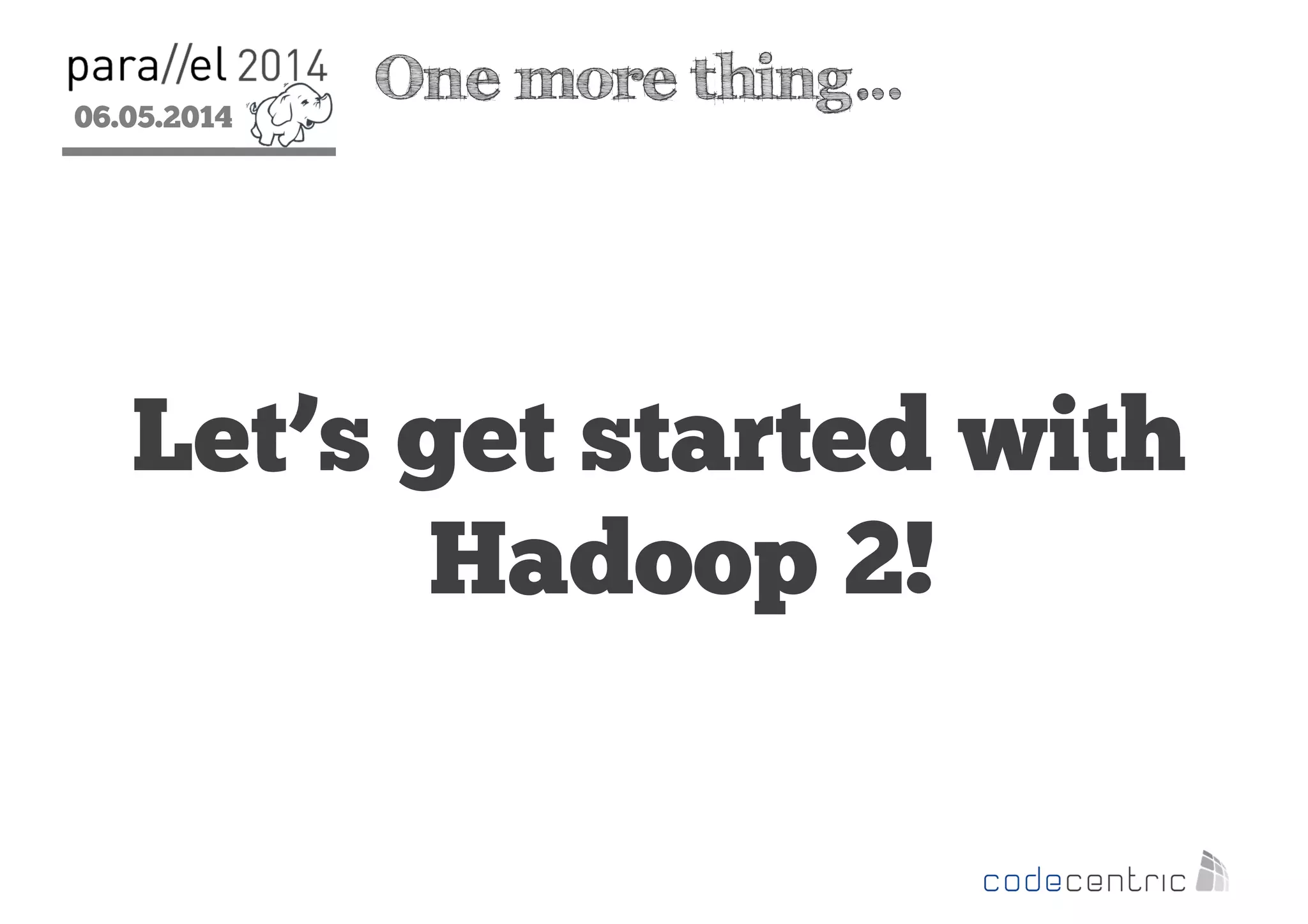06.05.2014
2
About us
specializes on...
Big Data Nerds Agile Ninjas Continuous Delivery Gurus
Enterprise Java Specialists Performance Geeks
Join us!
 