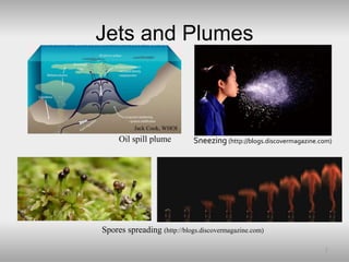 Jets and Plumes
2
Oil spill plume
Jack Cook, WHOI
Sneezing (http://blogs.discovermagazine.com)
Spores spreading (http://bl...