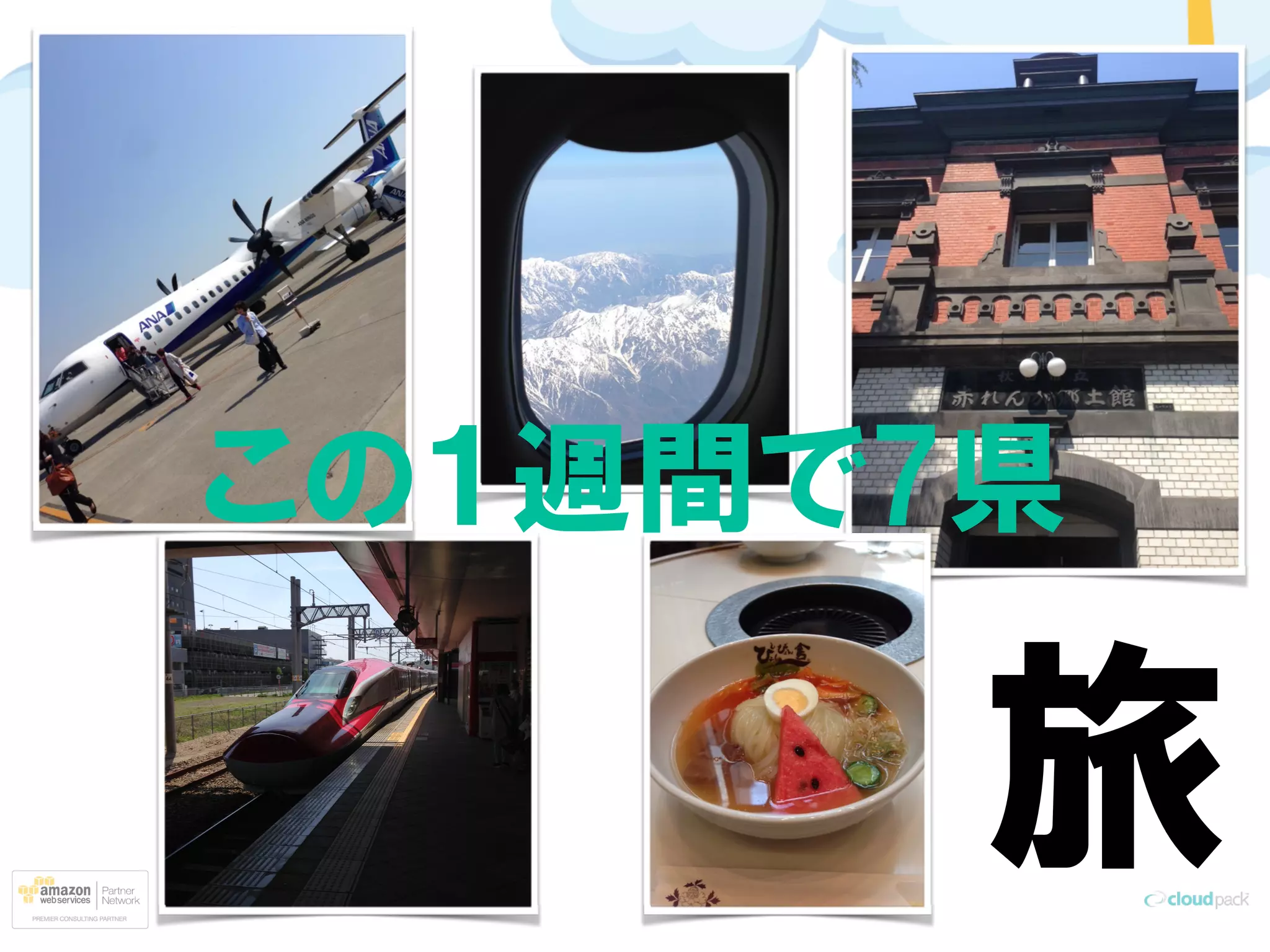 旅
この１週間で7県
 